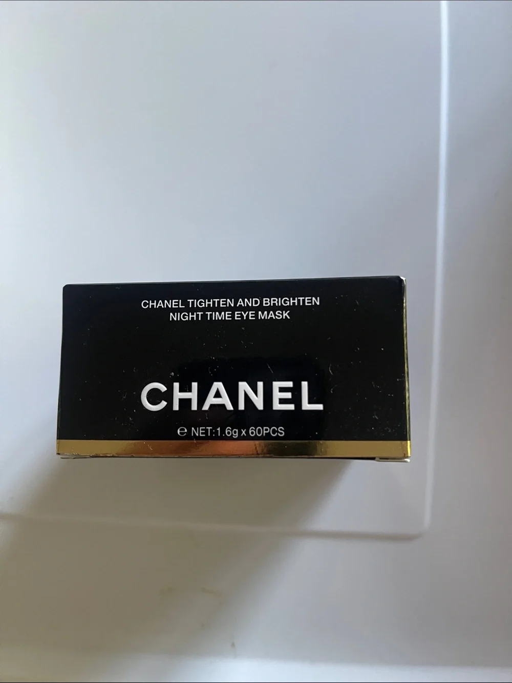 CHANEL Black & Gold Night Eye Mask Set